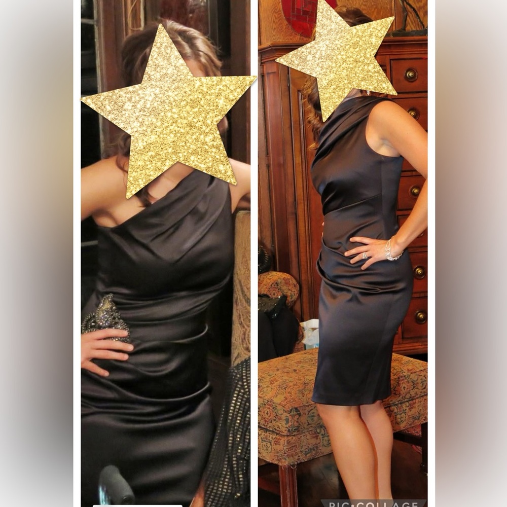 Eliza J one strap black dress, excellent condition size 4